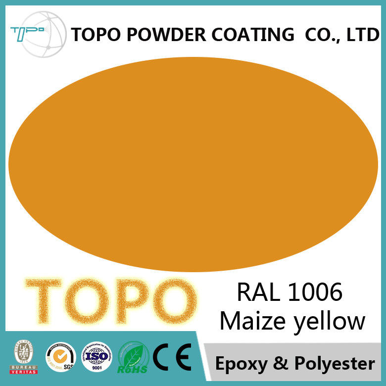 RAL 1006 κίτρινη καθαρή εποξική σκόνη αραβόσιτου που ντύνει το αξιόπιστο κύριο υλικό ρητίνης